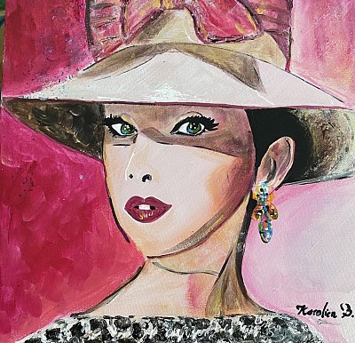 Portrait-art ,Always stay humble, -acrylic on canvas -30*30