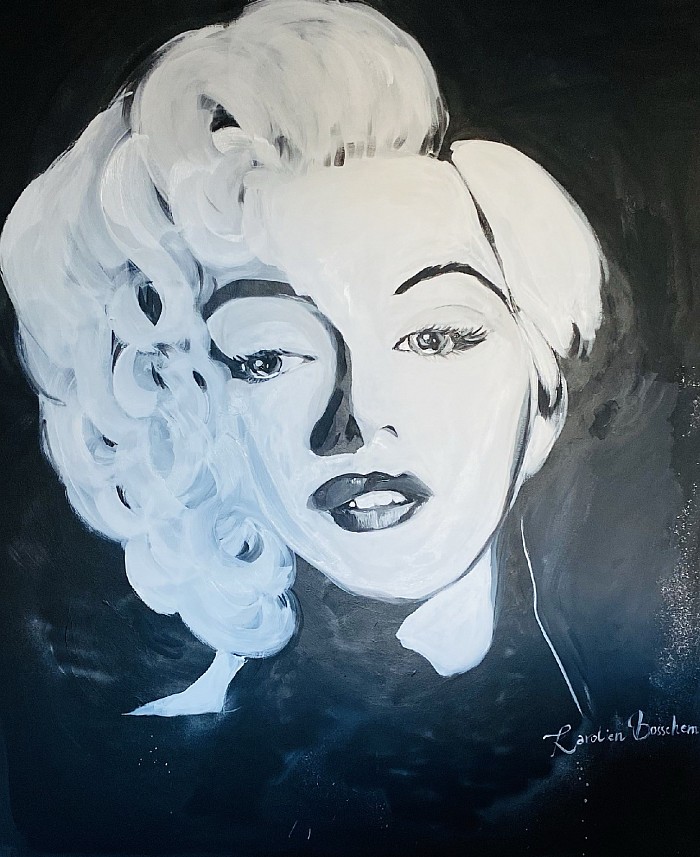 MarylinMonroe -acrylicpainting canvas 140*120