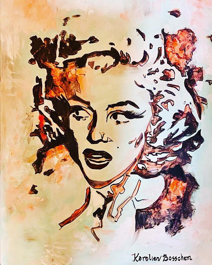 MissMonroe -acrylicpainting-dimensions120*80