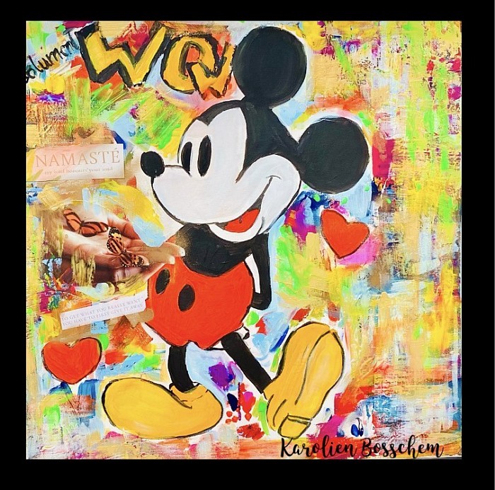 Mickey Mouse - acrylicpainting -canvas50*50
