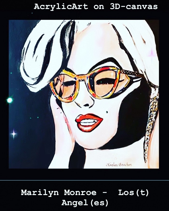 Marilyn Monroe - Los(t)Angel(es) - 50*50 -acrylicpainting on canvas