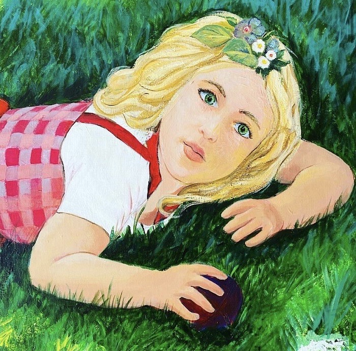Girl - acrylicpainting- canvas