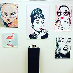 Acrylicpaintings on canvas