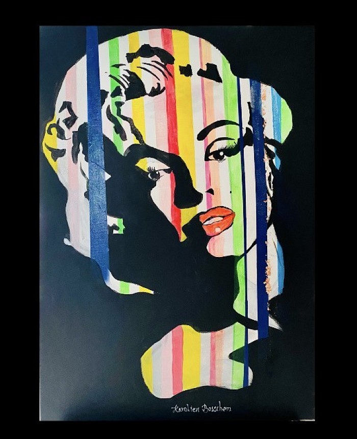 Marilyn Monroe -acrylicpainting - canvas100*70