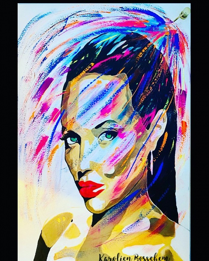 Showerthoughts -fallinginloveislikecolorfulrain -AcrylicArt