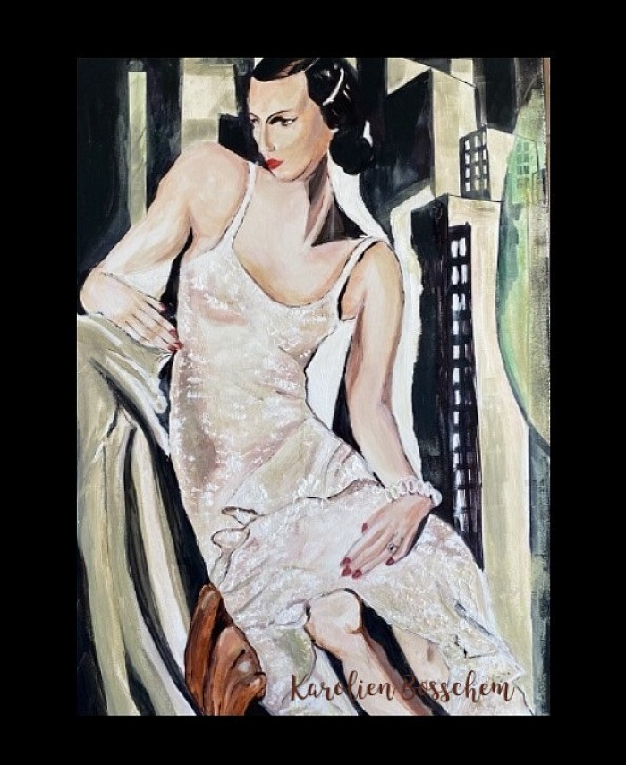 Art -acrylicpainting- canvas70*50 - Art Deco -Wall art