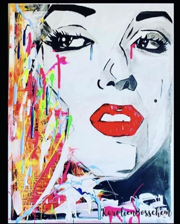 Invisible tears are the hardest to wipe away so cry in color - acrylicpainting