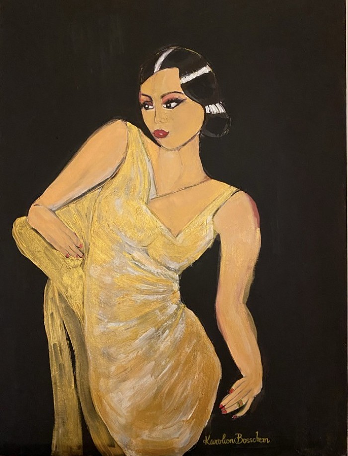 Golden skin - acrylicpainting