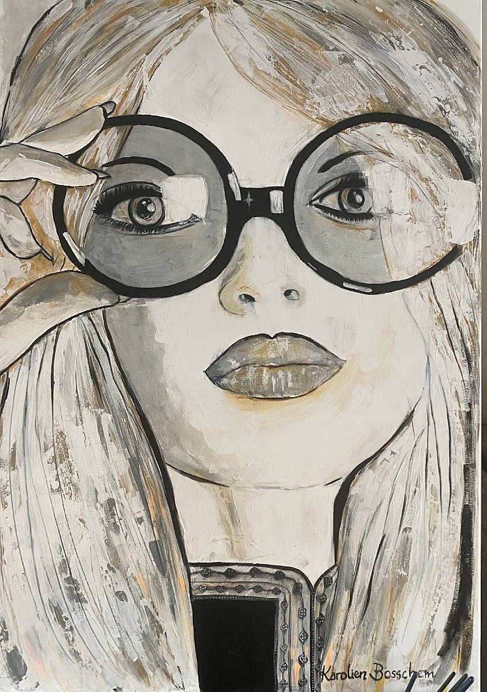 BrigitteBardot - acrylicpainting - 100*70