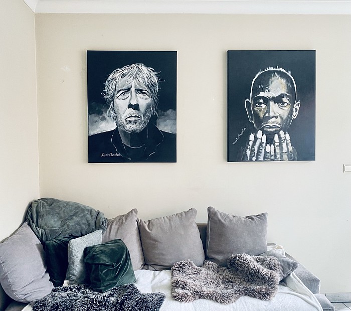 Acrylicpainting - 100*70 cm each -Arno / Maxi Jazz