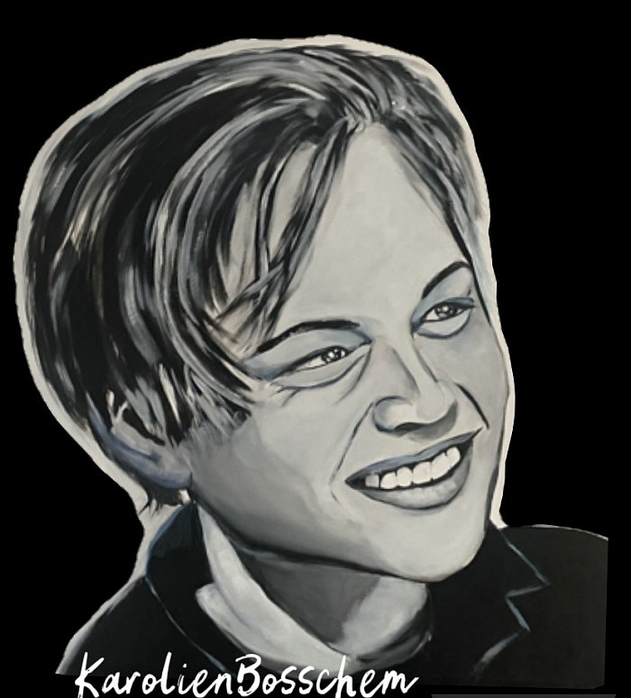Leonardo di caprio - acrylicpainting- 100*80 cm