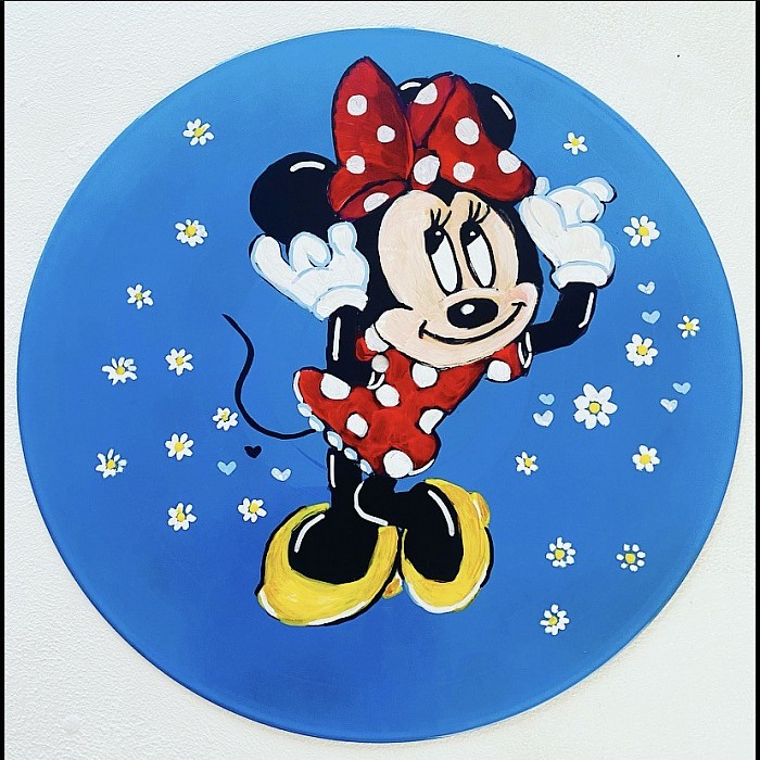 Placemat -handpainted LP -Minnie Mouse