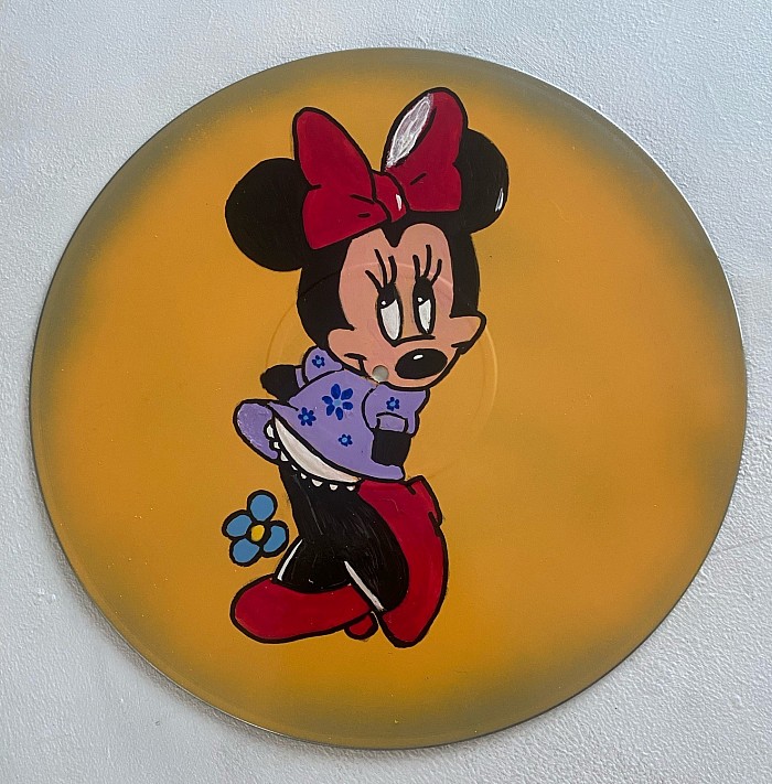Placemat-handpainted LP -Minnie
