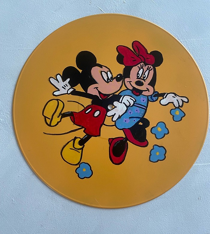 Placemat-handpainted LP -Minnie & Mickey