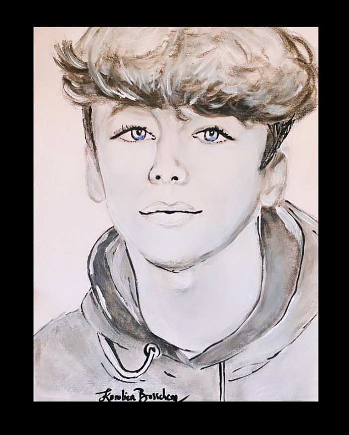 Portraitart-acrylicpainting-40*30cm -Noah ❤️