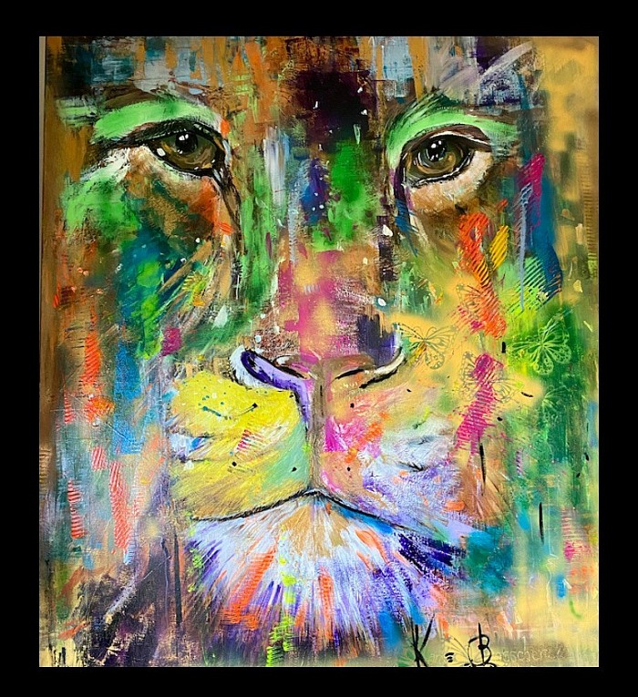 Lion - acrylicpainting-140*120cm