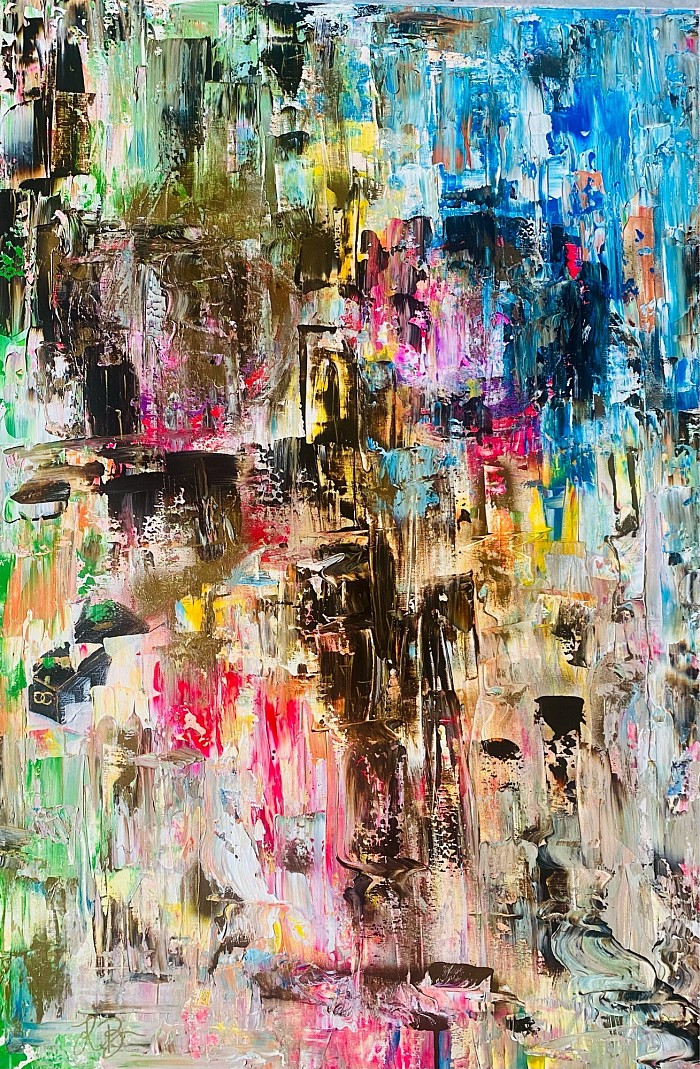 Abstract art - dimensions 90*60cm -‘Love’
