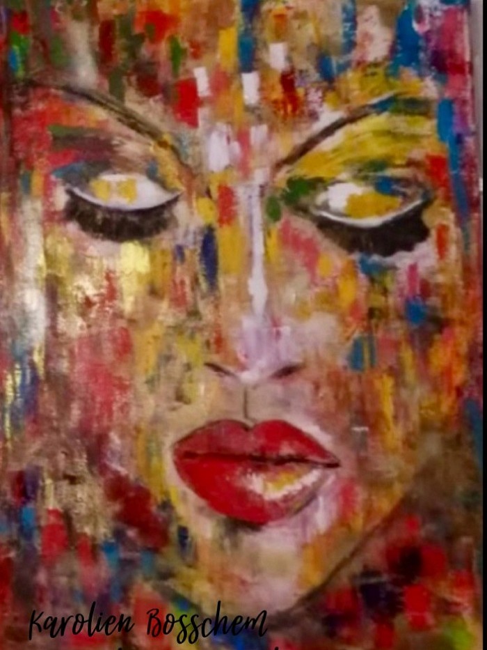 Brilliant things happen in calm minds -acrylicpainting-115*75cm
