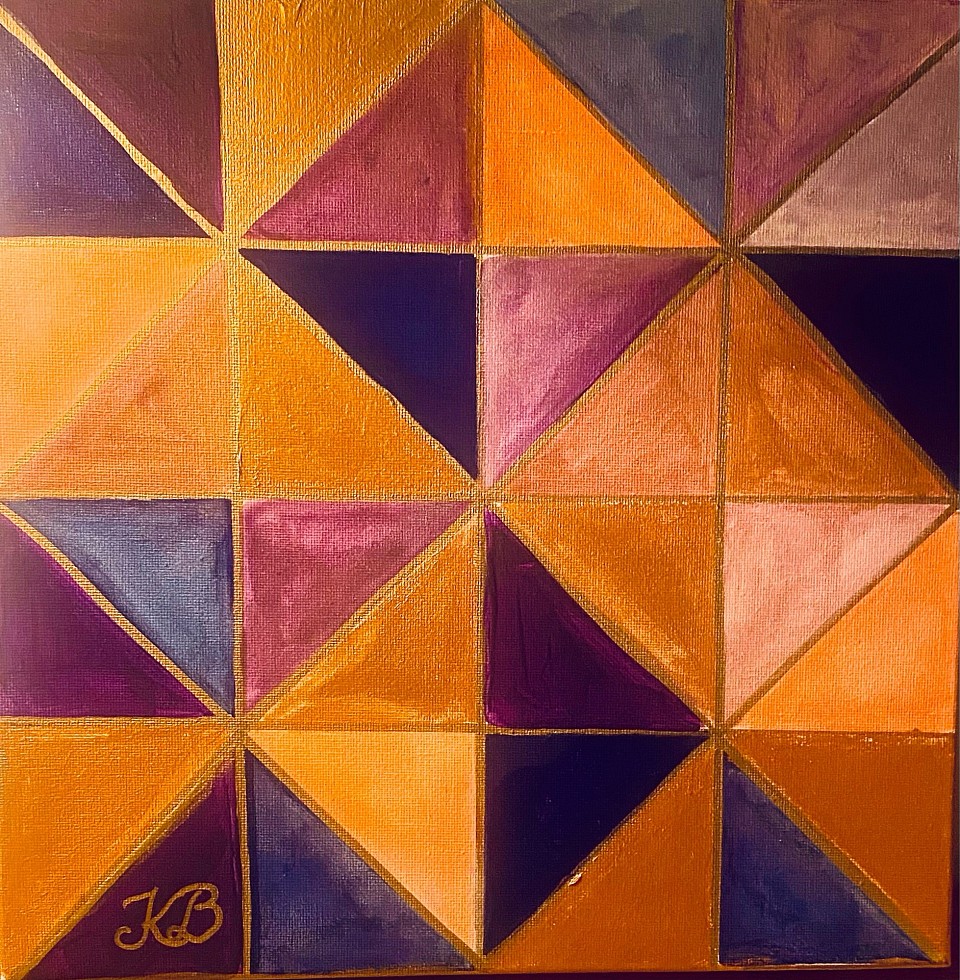 Triangle -acrylicpainting 30*30cm