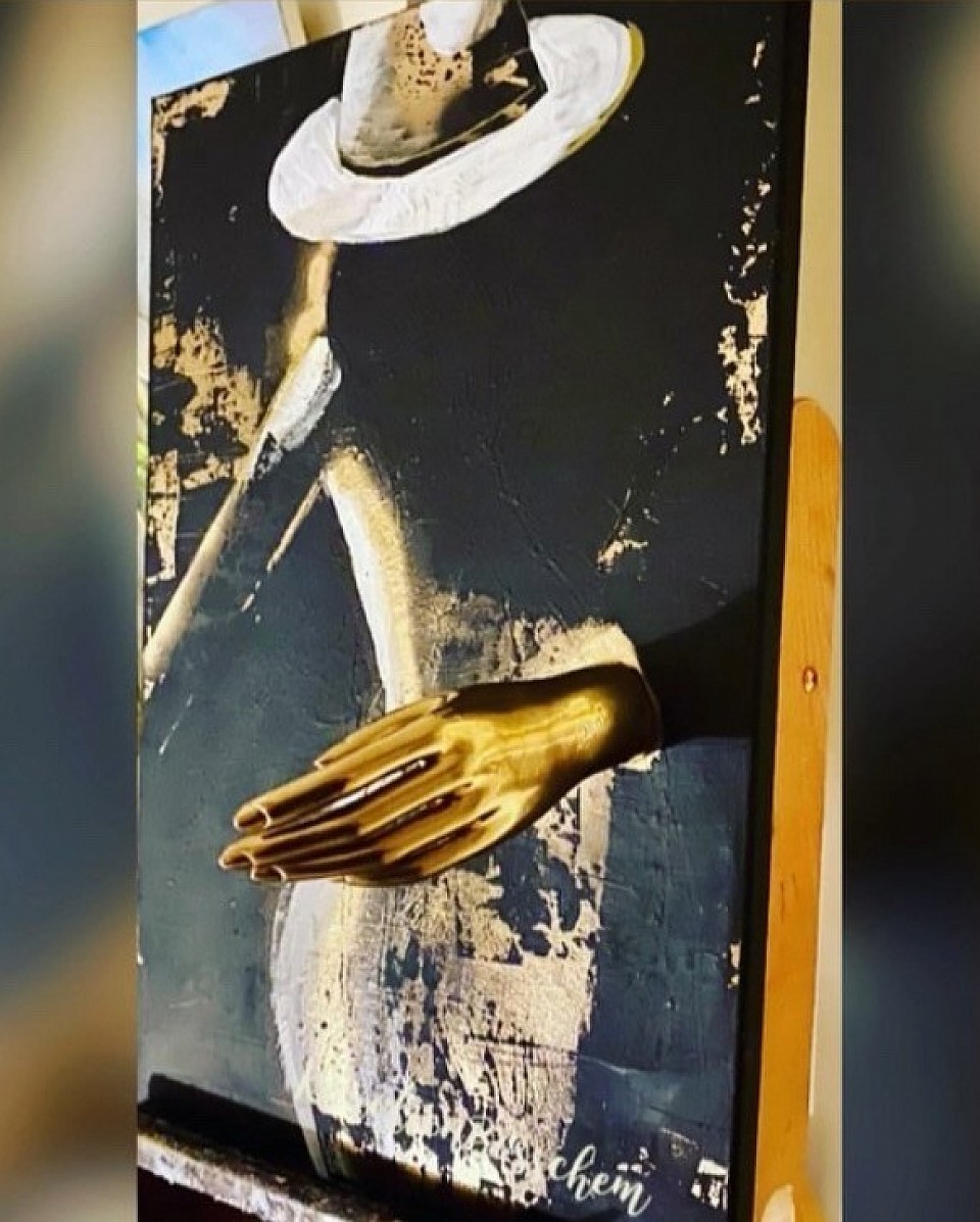 Painting - hold my hand