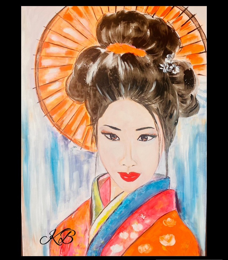 Geisha - acrylicpainting