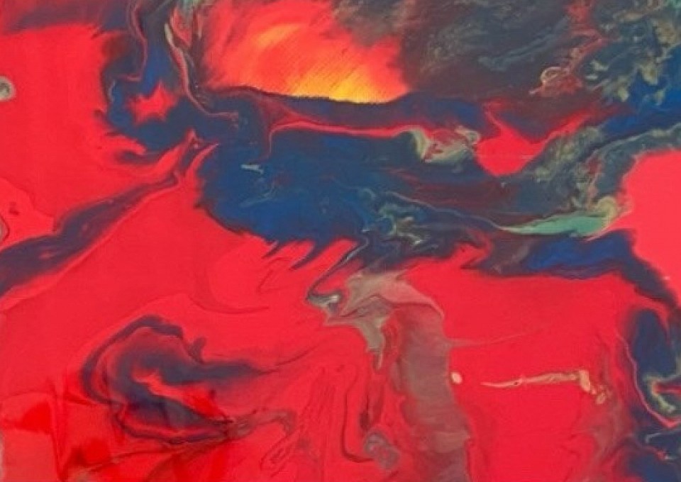 baptism of fire - abstract art