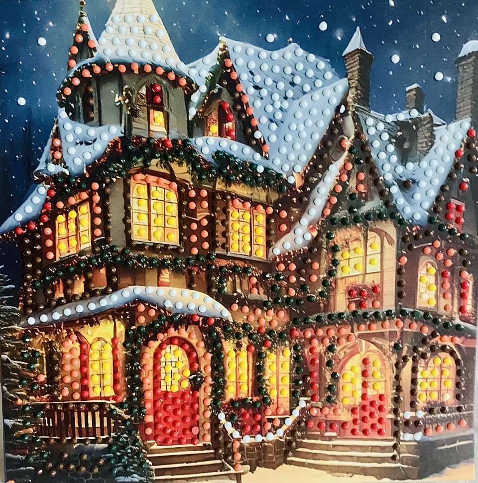 Diamond painting- Christmas card -18*18cm