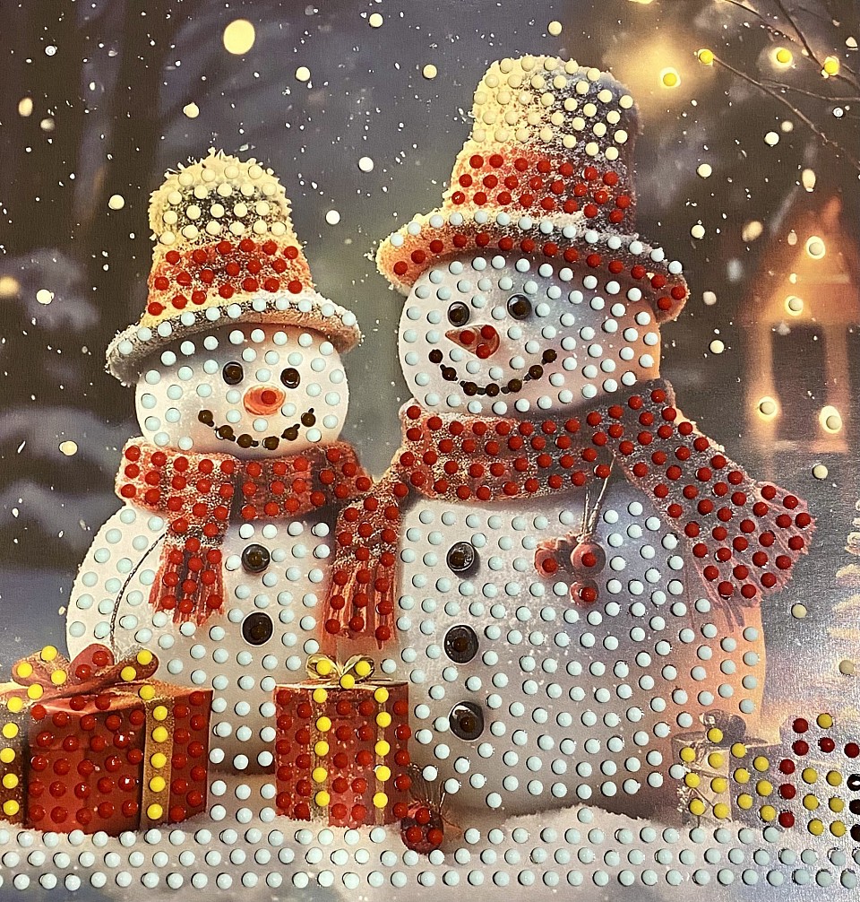 Diamond painting - Christmas card -18*18cm