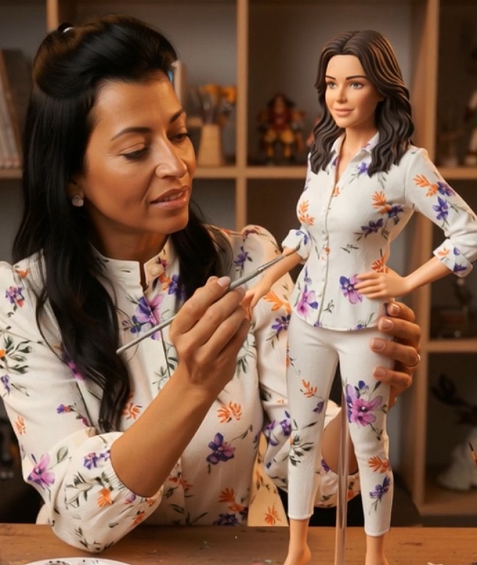 In my hands stands a small doll, a quiet, gentle reflection of myself. With every brushstroke I give her color, life, and a soul that whispers who I am.  I am someone who loves silence and calm, where softness speaks louder than words. Showiness does not touch me, and macho behavior leaves me cold. I do not care for impressing— I care for connection, for soul-to-soul moments that feel deep and reveal what is real.  My sensitivity is not a burden, but a light flowing through my hands, as if this little doll understands that my strength lies in my softness.  As I paint her, she looks back with a quiet smile, as if she knows: “Your art is your heart.“