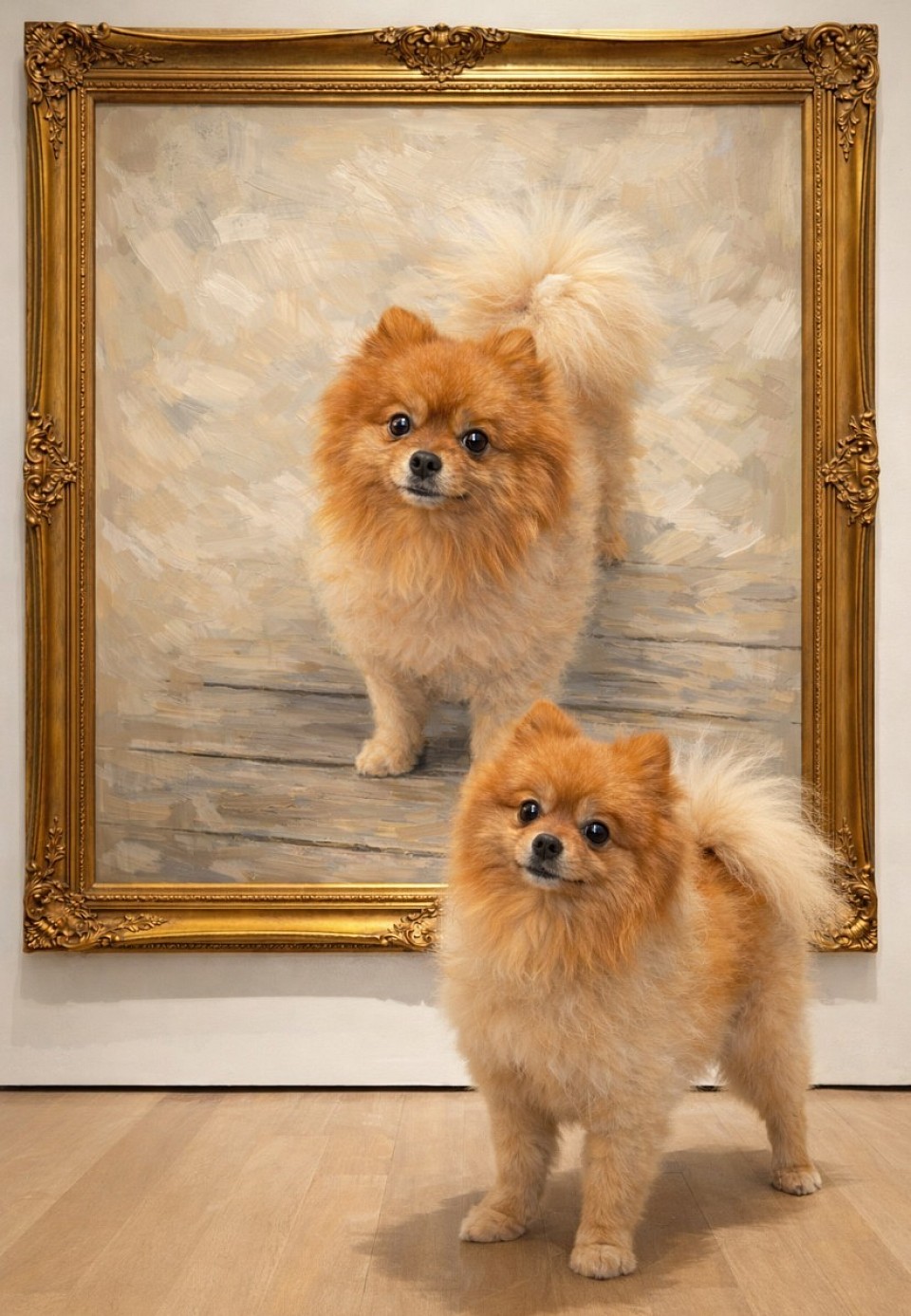 Golden frame, golden soul 💛 Our dog Bo