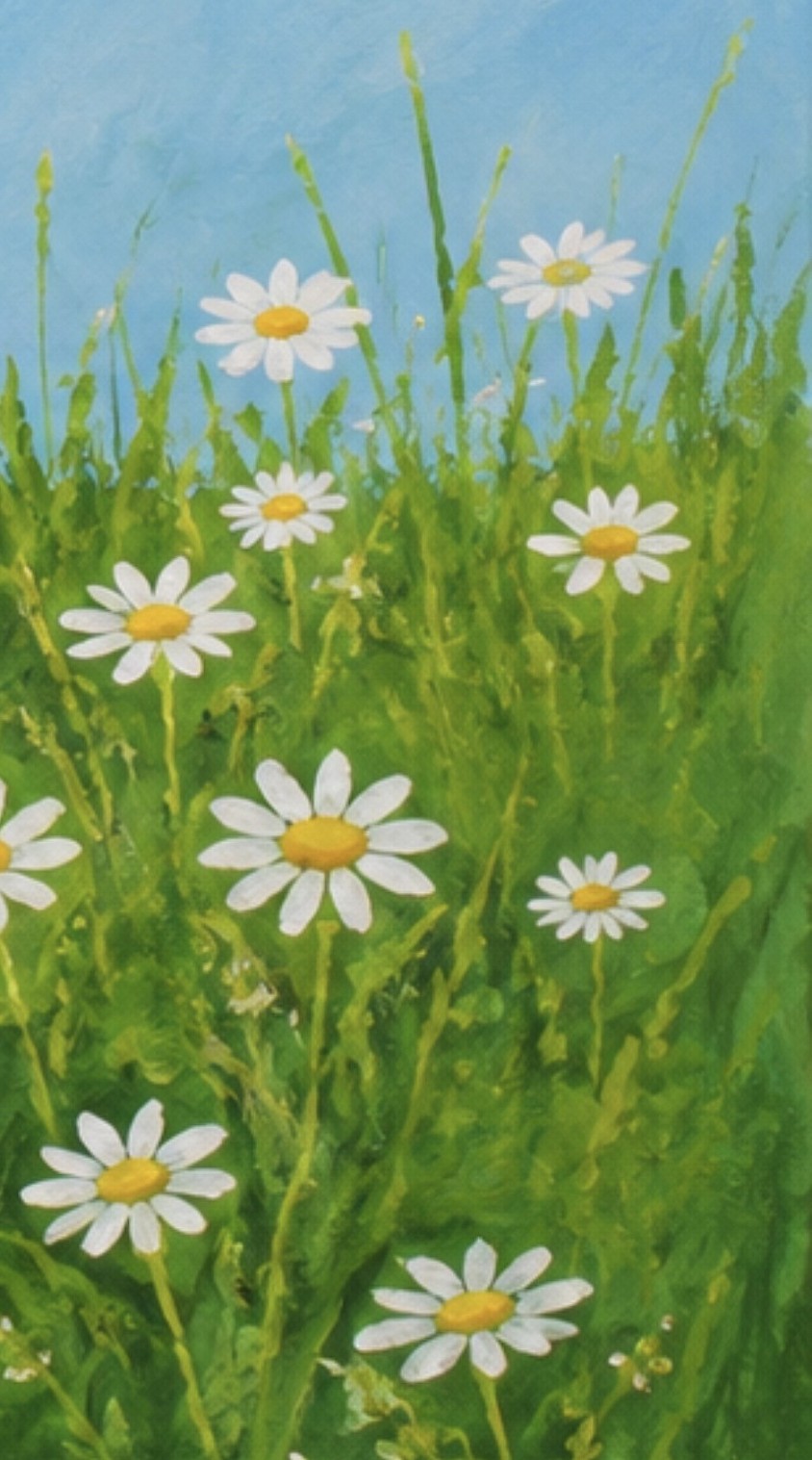 Where flowers bloom, happiness grows - daisies ( madeliefjes )